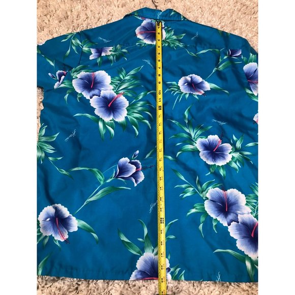 Vtg Men's Helena's Made in USA Hawaiian SS Shirt Sz LG Button Up - Picture 6 of 6